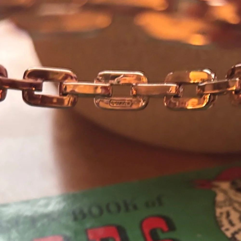 Coach Rose gold colored Chain Link Bracelet - Picture 2 of 4